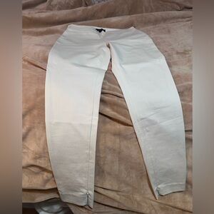 Ann Taylor Elegant Cream Slim Trousers 4